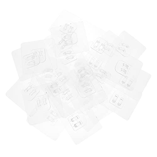 TINEASUR 20stücke Klebe-patch Für Duschregal Selbstklebende Wandhaken Transparente Bohrfreie Aufhängung Für Badezimmer Und Küchenorganisation von TINEASUR