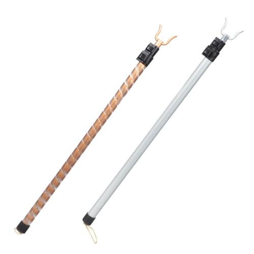 TINEASUR 2stücke Kleiderstange Verstellbar Mit Kleidergabel Aluminiumlegierung Für Hohe Orte Wie Schränke Und Decken Praktisch Und Langlebig von TINEASUR