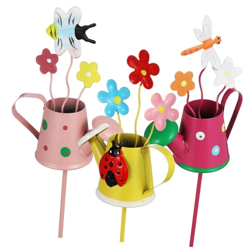 TINEASUR 3 Stück Gartenstecker Metall Dekorative Pflanzenspieße für Töpfe Indoor und Outdoor Dekoration Hochwertige Gartenornamente für Blumentöpfe und Beete TINEASUR 3 Stück Gartenstecker Metall Dekorative Pflanzenspieße für Töpfe Indoor und Outdoor Dekoration Hochwertige Gartenornamente für Blumentöpfe und Beete von TINEASUR