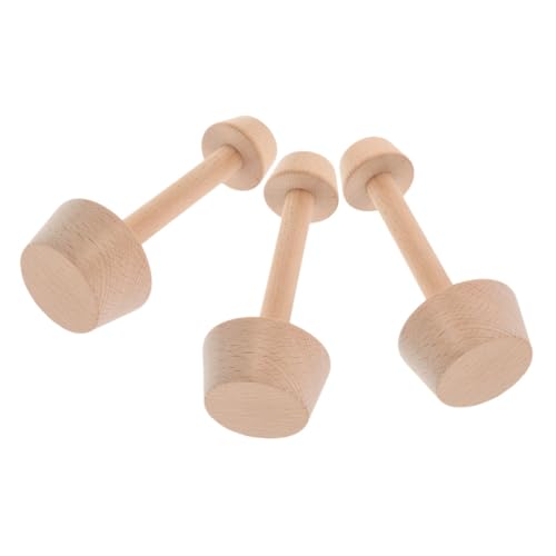 TINEASUR 3 Stück Holz Tortenpressen Doppelseitig Tart Tamper mit Griff für Kleine und Große Gebäckböden Natürlicher Duft Langlebiges Holz Backwerkzeug für Hausgemachte Desserts von TINEASUR