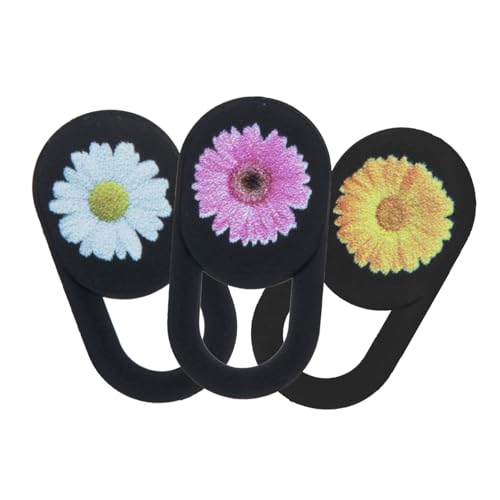 TINEASUR Kamera-schutzabdeckung 3-teiliges Abs-Webcam-sichtschutz-folienset Für Die Kameraabdeckung Von Laptop Und Telefon Installieren Und Mit Dekorativem Blumenmuster von TINEASUR