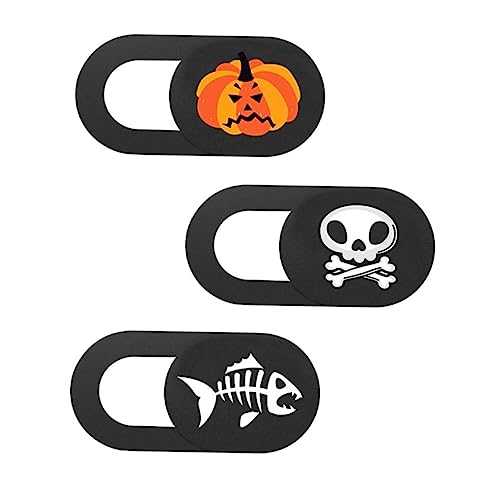 TINEASUR Kamera-Abdeckung Mit Halloween- 3-teilig Webcam-Abdeckung Für Laptop Notebook Tablet Leicht Zu Öffnen/schließen von TINEASUR