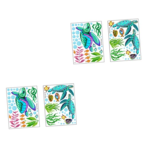 TINEASUR 4 Bögen Schildkröten Badezimmeraufkleber, Badezimmerdekoration, Badezimmer Wandaufkleber, Meerestier Badewannenaufkleber, Cartoon Badewannenaufkleber, Meerestier Aufkleber, Kinder TINEASUR 4 Bögen Schildkröten Badezimmeraufkleber, Badezimmerdekoration, Badezimmer Wandaufkleber, Meerestier Badewannenaufkleber, Cartoon Badewannenaufkleber, Meerestier Aufkleber, Kinder von TINEASUR