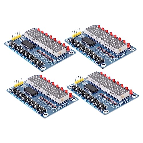 TINEASUR Mikrocontroller-anzeigemodul 8 LEDs Tm1638-modul Mit Tasten Für Projekte TINEASUR Mikrocontroller-anzeigemodul 8 LEDs Tm1638-modul Mit Tasten Für Projekte von TINEASUR