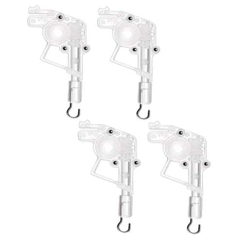 TINEASUR 4 Stück Teiliges Kunststoff Wand Spinner für Horizontale Jalousien Form Transparenter Robuster Jalousien Kippmechanismus Installieren und Langlebig von TINEASUR