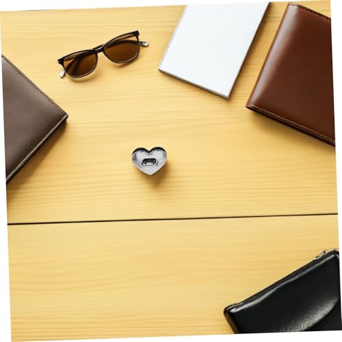 TINEASUR 5 Sätze Herzförmiger Drehverschluss aus Metall Robuster Taschenverschluss Clip Einfache Montage Vielseitig für Geldbörsen Umhängetaschen und Clutches Silberfarben TINEASUR 5 Sätze Herzförmiger Drehverschluss aus Metall Robuster Taschenverschluss Clip Einfache Montage Vielseitig für Geldbörsen Umhängetaschen und Clutches Silberfarben von TINEASUR