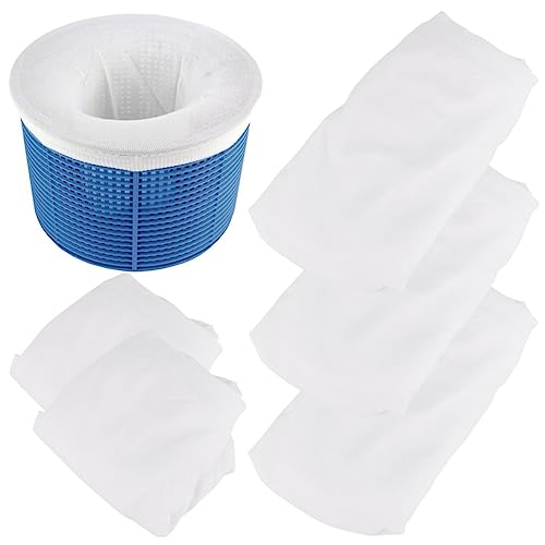 TINEASUR 5 Stück Teiliges Pool Filter Wiederverwendbare Netzfilter für Skimmerkorb die Poolfilteranlage Schmutz und Verlängern TINEASUR 5 Stück Teiliges Pool Filter Wiederverwendbare Netzfilter für Skimmerkorb die Poolfilteranlage Schmutz und Verlängern von TINEASUR