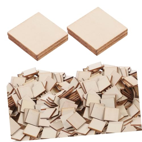 TINEASUR 500 Stück Unbehandelte Quadratische Holzscheiben Rohlinge für DIY Bastelprojekte Blanko Holzstücke zum Bemalen Gravieren und Heimdekoration TINEASUR 500 Stück Unbehandelte Quadratische Holzscheiben Rohlinge für DIY Bastelprojekte Blanko Holzstücke zum Bemalen Gravieren und Heimdekoration von TINEASUR
