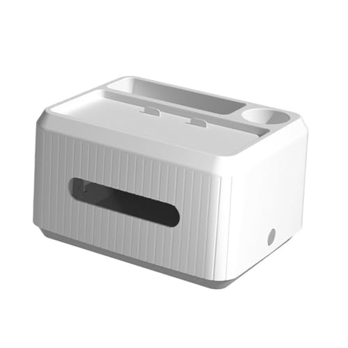 TINEASUR Eleganter weißer Taschentuchbox- multifunktionale Taschentuchbox für den Schreibtisch von TINEASUR