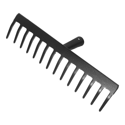 TINEASUR Gartenrechen aus Robustem Metall Langlebiges Gartenwerkzeug für Laub Unkrautentfernung Praktische Gartenharke ohne Stiel Vielseitig Einsetzbar für DIY Gartenarbeit und Hofpflege von TINEASUR