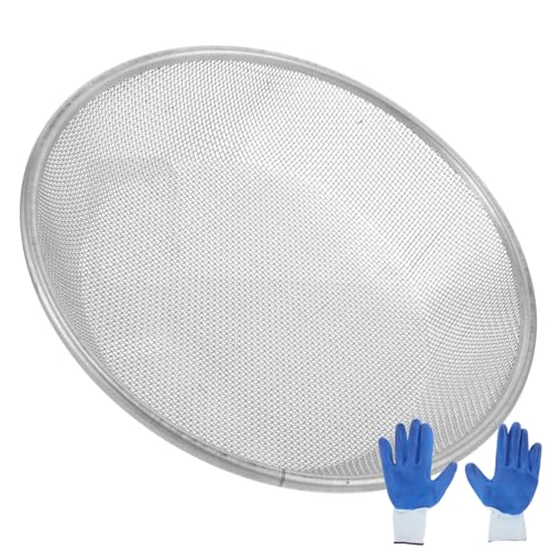 TINEASUR 30 cm Rundes Erdsieb Aus Metall Gartensieb Für Damen-gartenhandschuhe Kompostsieb Und Bonsai-erdsieb Feinmaschiges Sieb Für 5-gallonen-Eimer TINEASUR 30 cm Rundes Erdsieb Aus Metall Gartensieb Für Damen-gartenhandschuhe Kompostsieb Und Bonsai-erdsieb Feinmaschiges Sieb Für 5-gallonen-Eimer von TINEASUR
