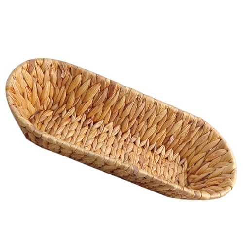 TINEASUR Geflochtener Korb Aus Hyazinthengras Gewebter Aufbewahrungskorb Für Snacks Und Lebensmittel Tisch-organizer Für Besteck Und Rustikales Design Für Innen Und Außenbereich TINEASUR Geflochtener Korb Aus Hyazinthengras Gewebter Aufbewahrungskorb Für Snacks Und Lebensmittel Tisch-organizer Für Besteck Und Rustikales Design Für Innen Und Außenbereich von TINEASUR