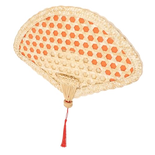 TINEASUR Handgefächer aus Weizenstroh Traditioneller Chinesischer Stil Handgewebt Sommerfächer Dekorativ als Hochzeits und Wanddekoration für Zuhause und Outdoor Geeignet TINEASUR Handgefächer aus Weizenstroh Traditioneller Chinesischer Stil Handgewebt Sommerfächer Dekorativ als Hochzeits und Wanddekoration für Zuhause und Outdoor Geeignet von TINEASUR