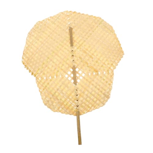 TINEASUR Handgefertigter Bambusfächer Handgewebter Chinesischer Fächer Leichter Tragbarer Sommerlüfter für Innen Außen Dekoration und Kühlung von TINEASUR