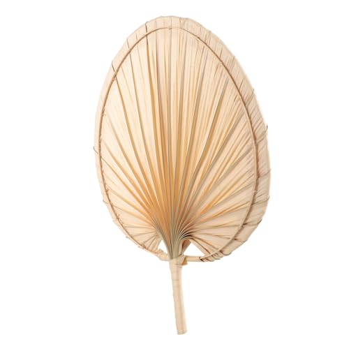 TINEASUR Handgewebter Vintage Handfächer aus Palmblatt Natürlicher Leichter Sommerventilator für Erwachsene für Hochzeit Party Strand und Dekoration von TINEASUR