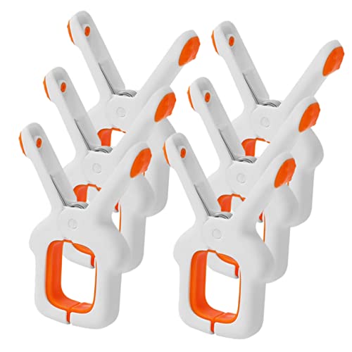 TINEASUR Handtuchklammern 6st Windfester Trockenclip Stranddecke Clips Für Handtuchstühle Strandtuch-stuhlclips Handtuchhalter Große Deckenclips Clips Für Strandkorbhalter Deckenklemme Hosenclip Pp von TINEASUR