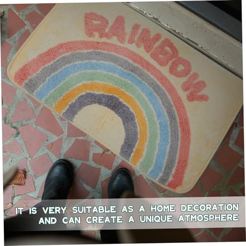 TINEASUR Home Use Rainbow Teppich mit Feinem Muster Langlebiger Rutschfester Fußmatte für Innenbereich Pflegeleicht und Komfortabel als Dekorativer Schmutzfangmatte TINEASUR Home Use Rainbow Teppich mit Feinem Muster Langlebiger Rutschfester Fußmatte für Innenbereich Pflegeleicht und Komfortabel als Dekorativer Schmutzfangmatte von TINEASUR