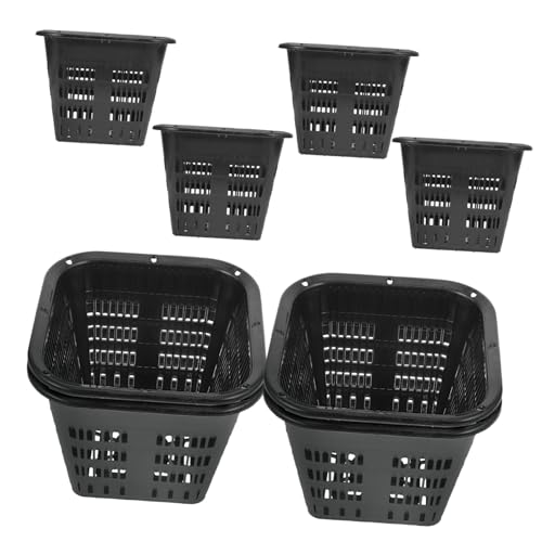 TINEASUR 8stücke Kunststoff-netzbecher Für Hydrokultur Kleine Pflanzkörbe Hydrokultur-pflanznetz-töpfe Anzuchttöpfe Kunststofftöpfe Für Pflanzen von TINEASUR