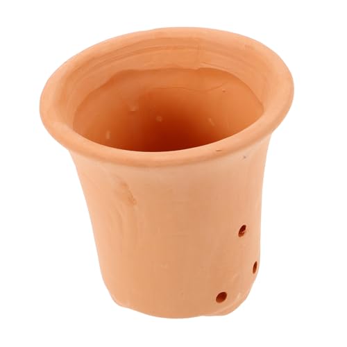 TINEASUR Atmungsaktiver Blumentopf Terrakotta für Sukkulenten und Kakteen Dekorative Pflanzgefäße für Garten Balkon für Kleine Pflanzen von TINEASUR
