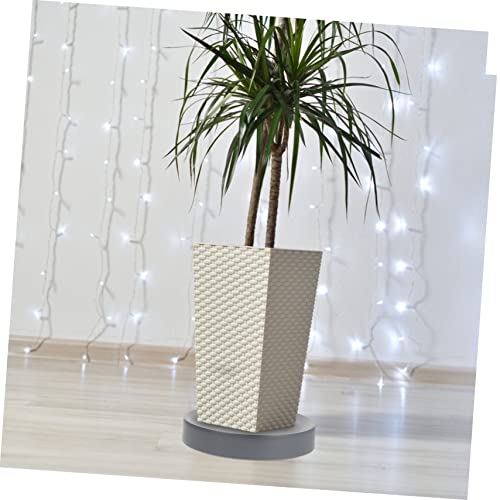 TINEASUR Pflanzenroller mit Rädern Mobiler Blumentopftrolley für Einfache Bewässerung und Umstellung Stabiler Untersetzer für und Außenbereiche für Balkon und Garten Schwarz von TINEASUR