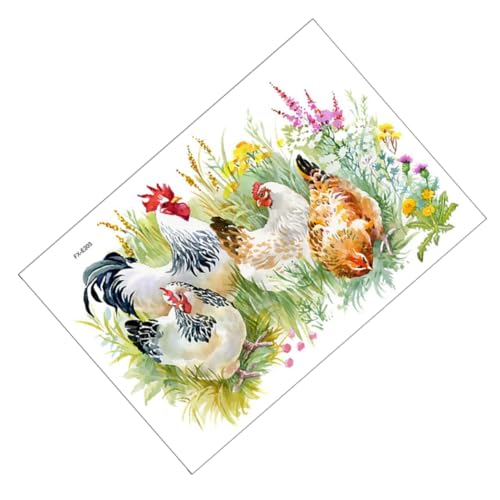 TINEASUR Selbstklebende Pvc-aufkleber Mit Hahnenmuster Für Schlafzimmer Tier-wandaufkleber TINEASUR Selbstklebende Pvc-aufkleber Mit Hahnenmuster Für Schlafzimmer Tier-wandaufkleber von TINEASUR