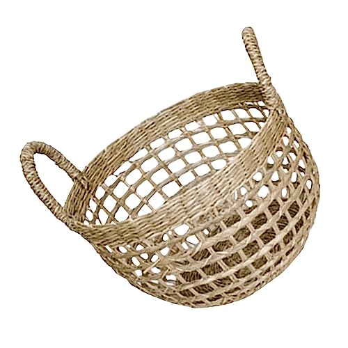 TINEASUR Strohkorb Gewebter Korb Handgefertigter Korb Blumenkorb Webkorb Natürlicher Aufbewahrungskorb Für Blumen Und Deko Im Wohnzimmer Oder Schlafzimmer TINEASUR Strohkorb Gewebter Korb Handgefertigter Korb Blumenkorb Webkorb Natürlicher Aufbewahrungskorb Für Blumen Und Deko Im Wohnzimmer Oder Schlafzimmer von TINEASUR
