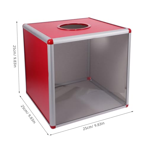 TINEASUR Transparente Verlosungsbox mit Schlitz Vielseitige Losbox für Spenden und Abstimmungen Stabiles Material Modernes Design für Fundraising und Veranstaltungen von TINEASUR