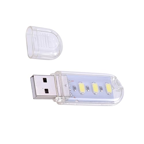 TINEASUR Usb-nachtlicht Tragbare Mini-tischlampe Usb-licht Led-perlen Verlängerungskabel Bequemes Tragen U-disk-design Weißes Licht von TINEASUR