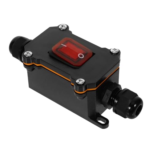 TINEASUR Wasserdichter Inline Kabelschalter Position Schnurschalter Ersatz Robust für Industrie Büro Geräte Hoher Leistung Außenbereich Geeignet TINEASUR Wasserdichter Inline Kabelschalter Position Schnurschalter Ersatz Robust für Industrie Büro Geräte Hoher Leistung Außenbereich Geeignet von TINEASUR