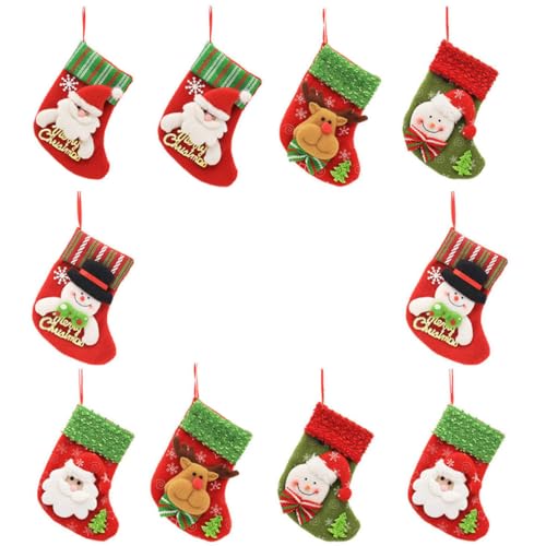 TINEASUR Weihnachtsstrümpfe Teiliges aus Hochwertigem Vliesstoff Multifunktionale Geschenkbeutel Dekorative Nikolaussocken für Weihnachtsbaum und Festtagsdekoration TINEASUR Weihnachtsstrümpfe Teiliges aus Hochwertigem Vliesstoff Multifunktionale Geschenkbeutel Dekorative Nikolaussocken für Weihnachtsbaum und Festtagsdekoration von TINEASUR
