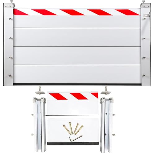 Aluminium-Hochwasserschutz-Barriere Wiederverwendbare Hochwasserschutzbarrieren Hochwasserschutz Barriere Hochwassersperren-Demontagesystem Für Überschwemmungsnotfälle(H 160cm(5.3ft),L 240cm(7.9ft)) von TINGBBAO