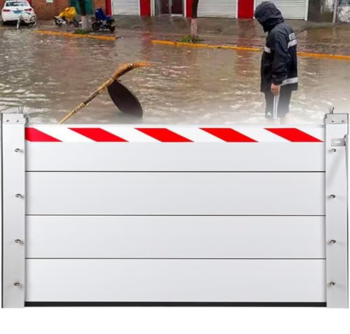 Hochwasserschutz Barriere Hochwasserschutzbarrieren Mobile Tür Hochwassersperren-Demontagesystem Für Überschwemmungsnotfälle(H 160cm(5.3ft),L 560cm(18.3ft)) von TINGBBAO