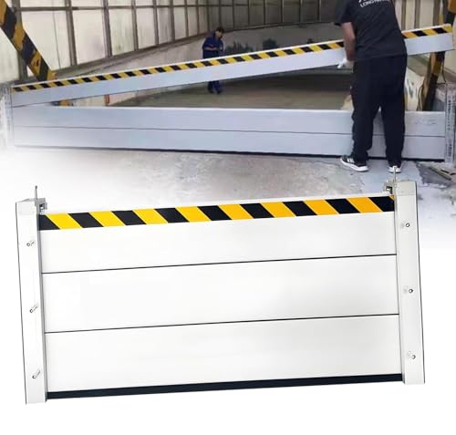 Hochwasserschutz Barriere Kellerfenster,Hochwasserschutz Barriere, Aluminiumlegierungsmaterial, Gut Wasserdicht, Geeignet FüR Garageneinfahrt, TüR, StraßE Usw(H 80cm(2.6ft),L 560cm(18.3ft)) von TINGBBAO