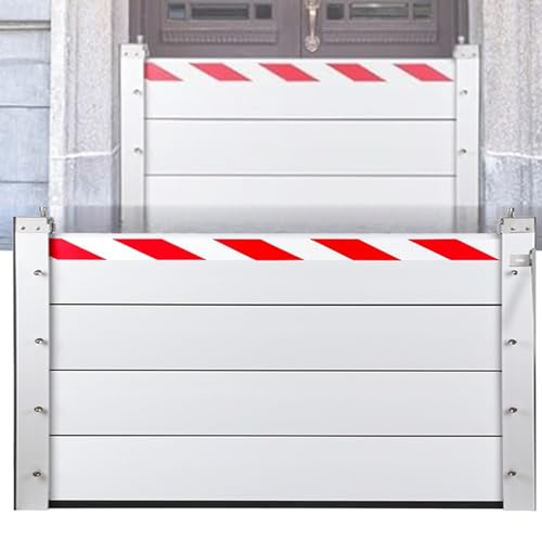 Hochwasserschutz Barriere Tur Hochwasserschutz Bei Türen Hochwasserschutz Barriere Aussen Hochwasserschutz Bei Türen Spundwand Geeignet für Garageneinfahrt StraßE(H 100cm(3.3ft),L 580cm(19ft)) von TINGBBAO