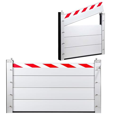Hochwasserschutz Bei Türen Tragbar Multifunktion Aluminium Hochwasserschutz Barriere für Unterführungen Fabrik Garageneinfah Aluminium-Hochwasserschutzpaneel(H 80cm(2.6ft),L 100cm(3.3ft)) von TINGBBAO