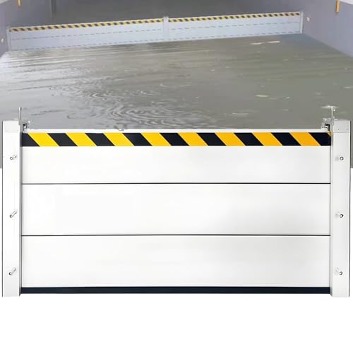 Hochwasserschutz Kellertür, Hochwasserschutz Bei Türen Keller, Aluminium-Hochwasserschutzwand, Hochwasserschutz Barriere Garagentor, Mobile Hochwasserschutz Barriere Tür(H 80cm(2.6ft),L 420cm(13.8ft)) von TINGBBAO