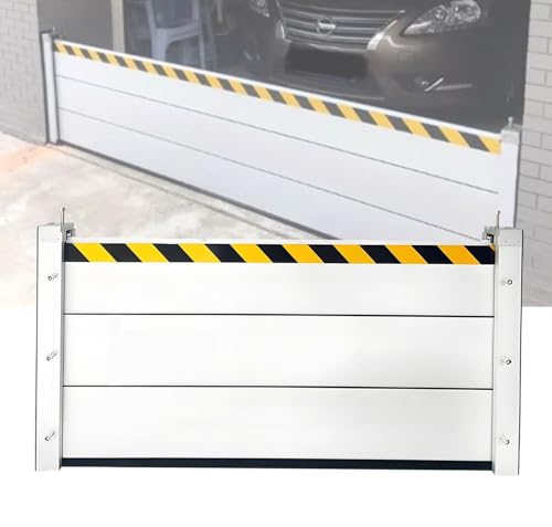 Hochwasserschutzbarriere Aluminium-Hochwasserschutzwand Hochwasserschutz Barriere Tur Garagentor Dichtung Hochwasserschutz Barriere Wiederverwendbare Wasserbarrieren(H 140cm(4.6ft),L 280cm(9.2ft)) von TINGBBAO