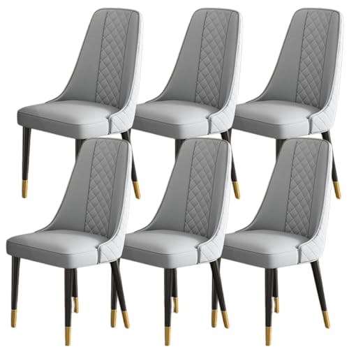 TINGMIAN Esszimmerstühle 4er-Set Moderner Gepolsterter Küchenstuhl Lounge-Eckstühle Aus Kunstleder for Büro Lounge Esszimmer Küche Schlafzimmer(A) von TINGMIAN