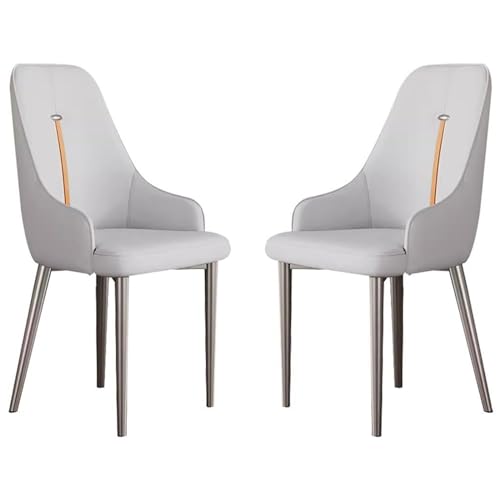 TINGMIAN Küchen Esszimmerstühle 2er-Set Beistellstühle Wohnzimmer Moderner Gepolsterter Weicher Sitz PU-Leder Mit Hoher Rückenlehne,Schreibtischstuhl Haushalt for Büro Esszimmer Küche(Light Gray) TINGMIAN Küchen Esszimmerstühle 2er-Set Beistellstühle Wohnzimmer Moderner Gepolsterter Weicher Sitz PU-Leder Mit Hoher Rückenlehne,Schreibtischstuhl Haushalt for Büro Esszimmer Küche(Light Gray) von TINGMIAN