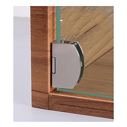 [2-teilig] Schrank aus Glas, Scharnier, Badezimmer, ohne Rahmen, Glastür, Schrank, Vitrine, Klemme, 90 Grad, Scharnier von WANLIAN