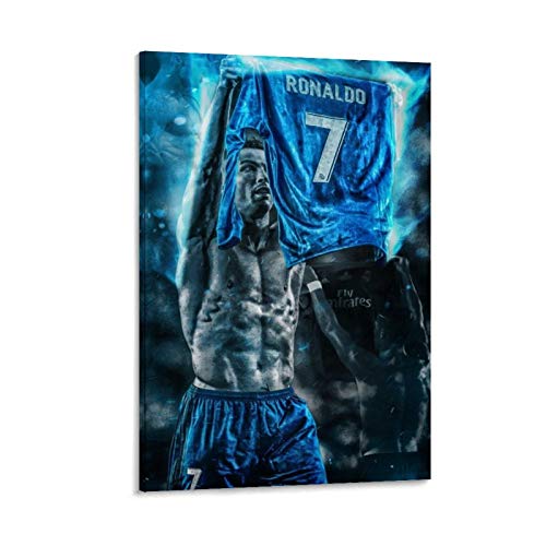 TINGTAI CR7 Cristiano Ronaldo One of The Top Superstars Poster Fußballspieler Poster Leinwand Kunst Poster und Wandkunst Bild Druck Moderne Familie Schlafzimmer Dekor Poster 40 x 60 cm von TINGTAI