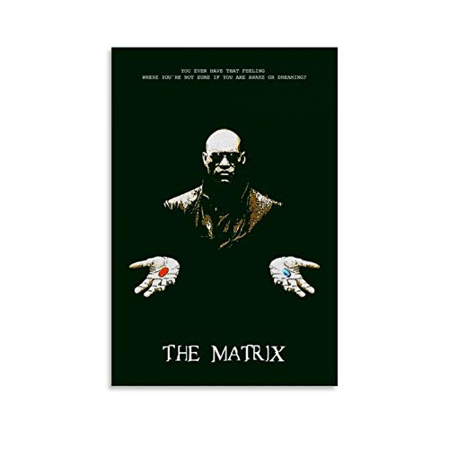 TINGTAI Matrix-Filmposter, Vintage-Retro-Poster, klassischer MovieArt-Kunstdruck, Poster und Wandkunstdruck, modernes Familienschlafzimmerdekor, 40 x 60 cm von TINGTAI
