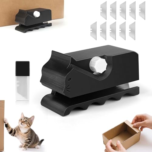 TINGTING Kartonschneider – Kleiner Kartonschneider für Katzenkratzbretter, Cardboard Cutter für DIY Katzenkratzbrett, Handwerkzeug zum Schneiden von Karton, schwarz TINGTING Kartonschneider – Kleiner Kartonschneider für Katzenkratzbretter, Cardboard Cutter für DIY Katzenkratzbrett, Handwerkzeug zum Schneiden von Karton, schwarz von TINGTING
