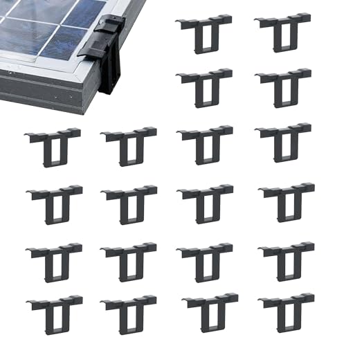 TINGWEN 20 Stück Solarpanel Wasserablauf Clips PV Module Reinigung Clips Entwässerung Clips Photovoltaik Panels Wasser Abgelassen Für Wasser Ablauf Photovoltaik Panel Ablauf Clips (40 mm) von TINGWEN