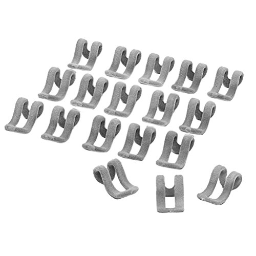 TININNA 20 Stück Mini Antirutsch Kleider Rack Kleiderbügel Haken Halter Beflockung Rack Raumspar grau EINWEG Verpackung TININNA 20 Stück Mini Antirutsch Kleider Rack Kleiderbügel Haken Halter Beflockung Rack Raumspar grau EINWEG Verpackung von TININNA