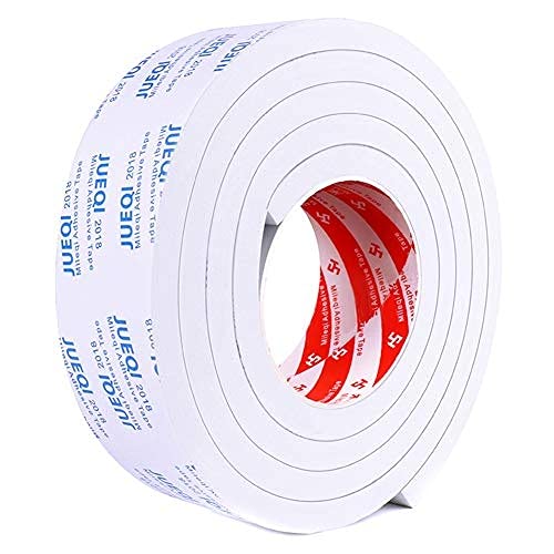 TININNA EVA Doppelseitige Klebeband 50mm(B)x5mm(D) Selbstklebend Dichtungsband Schaumstoffband Extra Stark Klebebänder Komprimierband Schaumklebstoffband für Kollision Siegel Schalldämmung Schaumband von TININNA