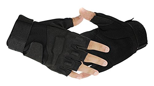 TININNA Herren Militär Fingerlose Handschuhe Tactical Fitness Trainings Handschuhe Fitnesshandschuh Trainingshandschuhe Gym Handschuhe Power Handschuhe Sport Handschuhe M gelb EINWEG Verpackung von TININNA