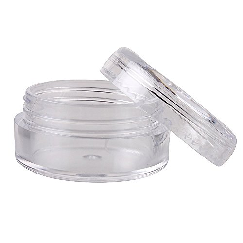 TININNA Kunststoff 5 ML Tiegel Leer Kosmetische Behälter Nailart Döschen Dosen Tiegel mit Schraubverschluss 200 Stück EINWEG Verpackung TININNA Kunststoff 5 ML Tiegel Leer Kosmetische Behälter Nailart Döschen Dosen Tiegel mit Schraubverschluss 200 Stück EINWEG Verpackung von TININNA