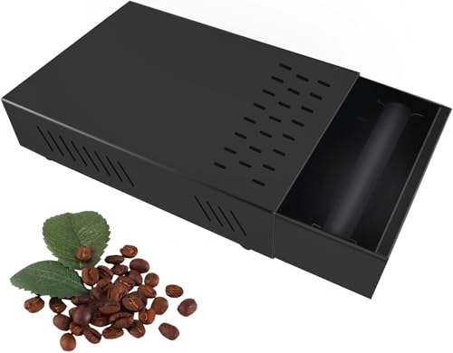 Kaffee Klopf Box Behälter, Kaffeesatz-Klopfbehälter, Kaffee-Klopf-Box-Behälter Espresso-Klopfbox-Schublade Edelstahl-Kaffeesatz-Klopfbehälter mit Abnehmbarer Klopfstange für Home Cafe Shop,35*25*8CM Kaffee Klopf Box Behälter, Kaffeesatz-Klopfbehälter, Kaffee-Klopf-Box-Behälter Espresso-Klopfbox-Schublade Edelstahl-Kaffeesatz-Klopfbehälter mit Abnehmbarer Klopfstange für Home Cafe Shop,35*25*8CM von TINMAGI