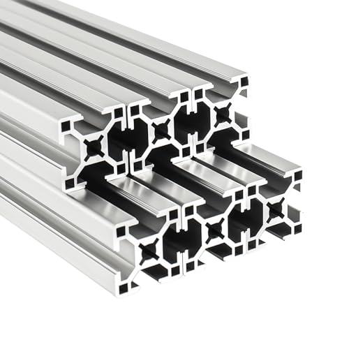 TINMAGI 6 Stück Aluprofil 30x30mm 200mm (7,87 Zoll), Konstruktionsprofil Nut 8, Aluminium Profil, Aluminiumprofil Extrusions Linearschiene, Europäische Norm Eloxierte, für 3D-Drucker von TINMAGI